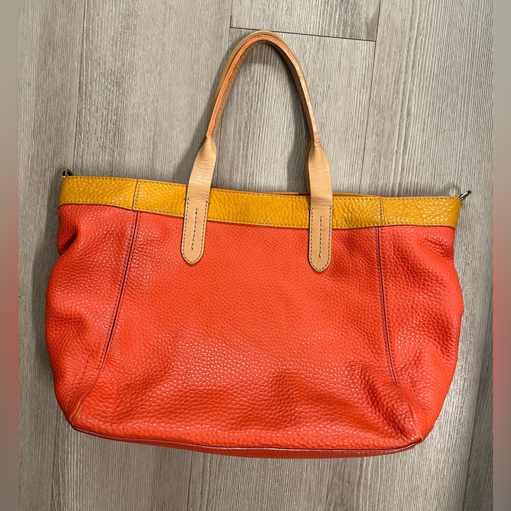 Cole Haan $348 orange leather purse.